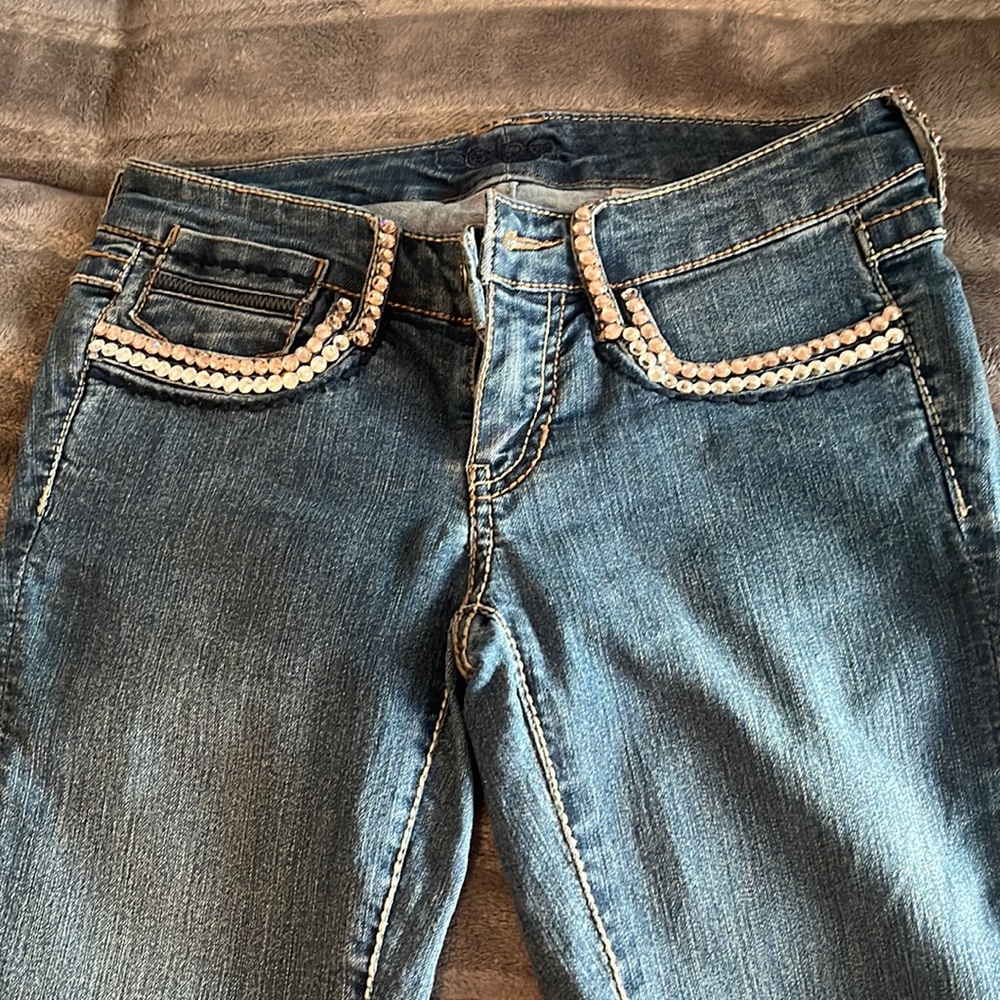 Bebe custom made ! Pink / white Sharonsky stones